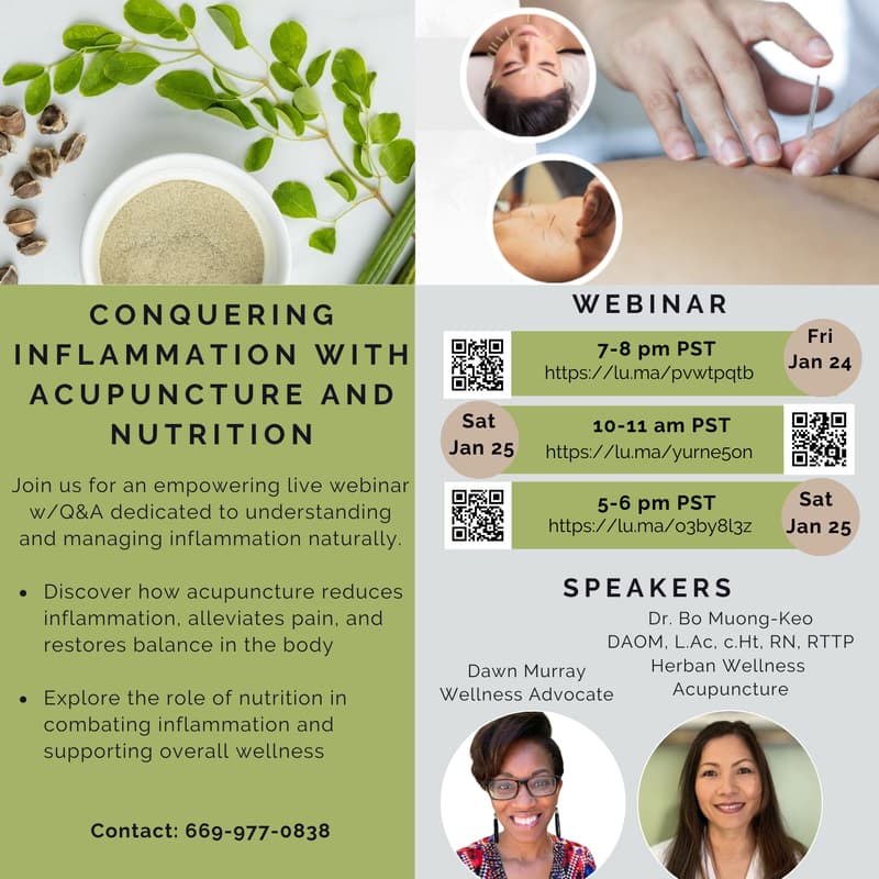Cover Image for Conquering Inflammation with Acupuncture and Nutrition