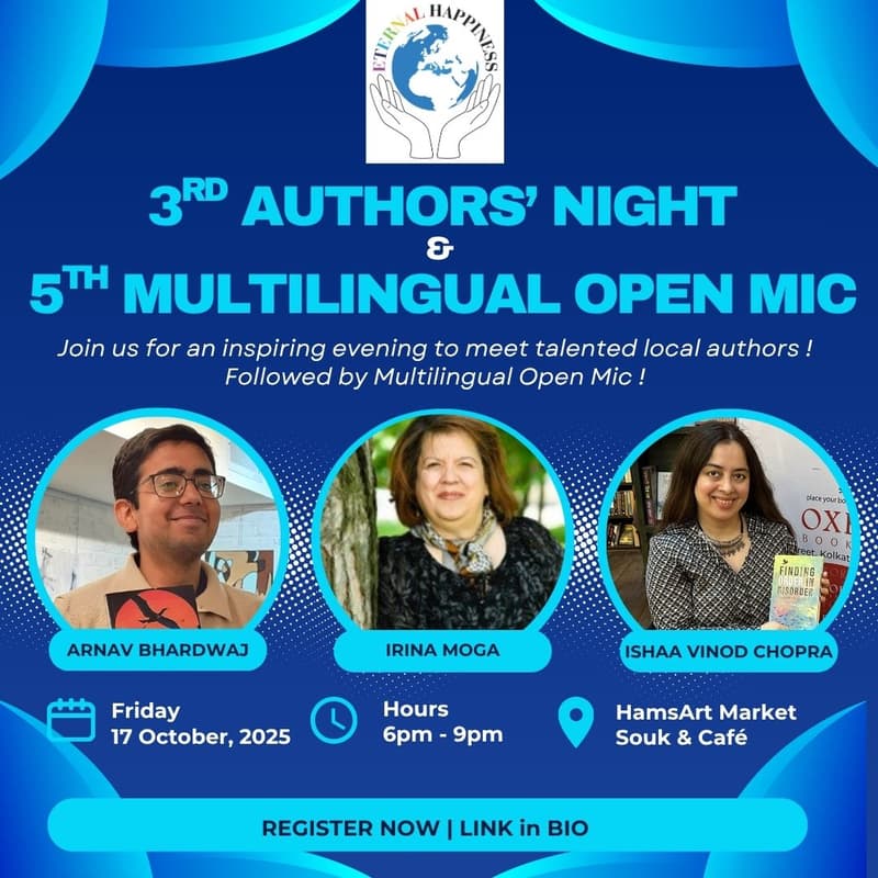 Cover Image for Authors' Night & Multilingual Open Mic
