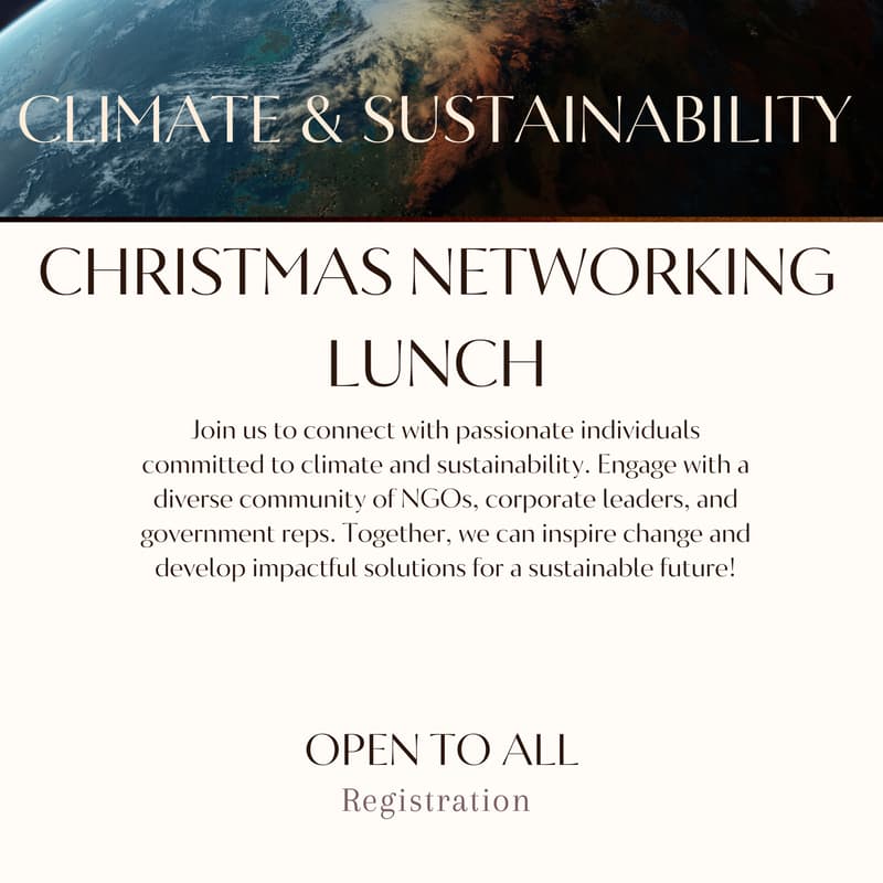 Cover Image for Climate & Sustainability Chirstmas Networking Lunch
