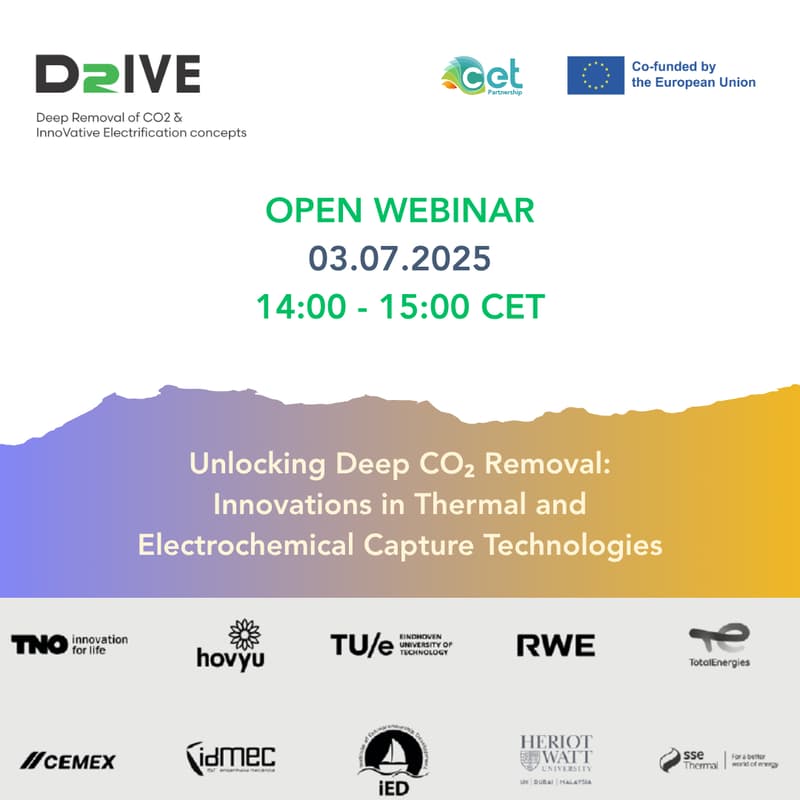Cover Image for Unlocking Deep CO₂ Removal: Innovations in Thermal and Electrochemical Capture Technologies