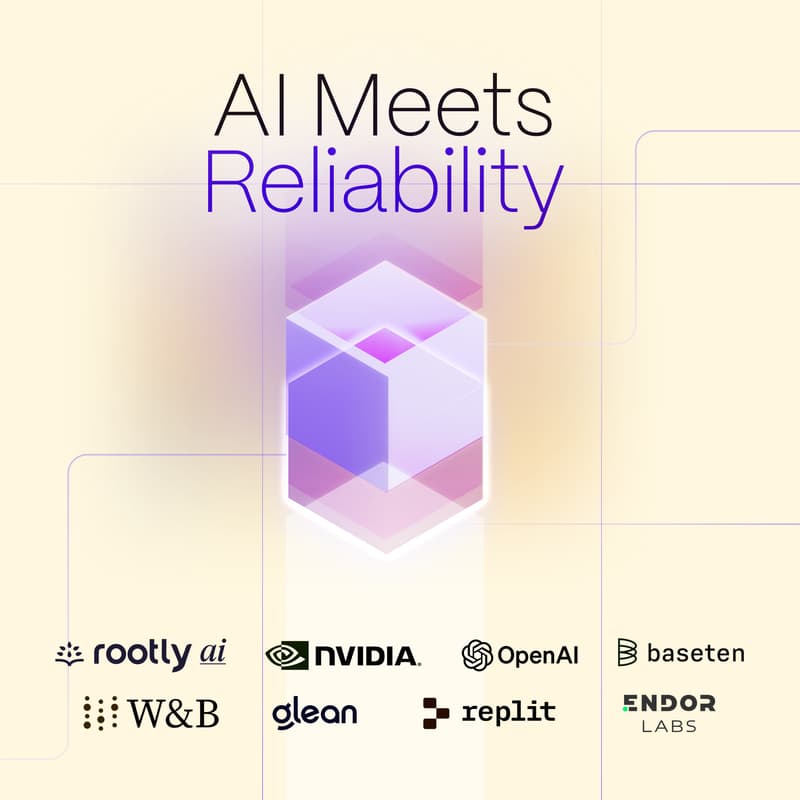 Cover Image for AI Meets Reliability w/ Rootly AI, NVIDIA, Baseten, OpenAI, Replit, Glean, Weights & Biases, & More!