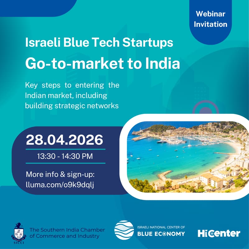 Cover Image for Israeli Blue Tech Startups | Go-to-Market to India