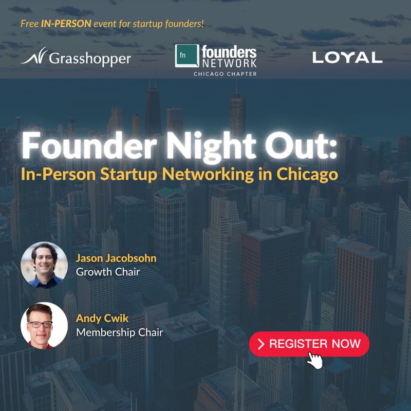 Cover Image for Founder Night Out: In-Person Startup Networking in Chicago