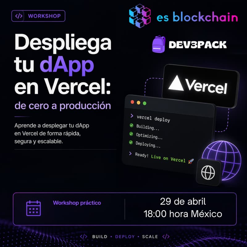 Cover Image for Despliega tu dApp en Vercel: de cero a producción