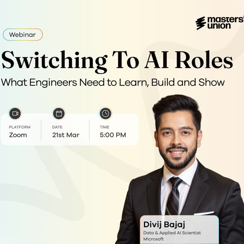 Cover Image for Switching to AI Roles: What Engineers Need to Learn, Build & Show