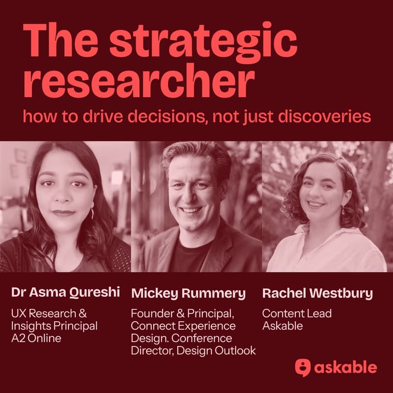 Cover Image for The strategic researcher: how to drive decisions, not just discoveries
