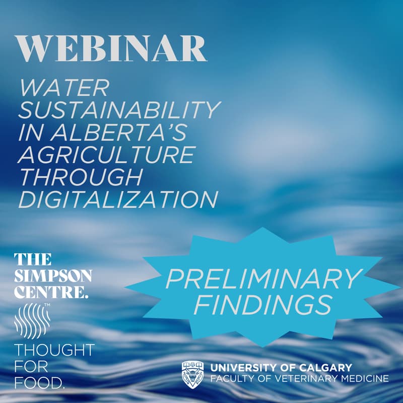 Cover Image for Webinar: Water Sustainability in Alberta's Agriculture through Digitalization - Preliminary Policy Lab Findings