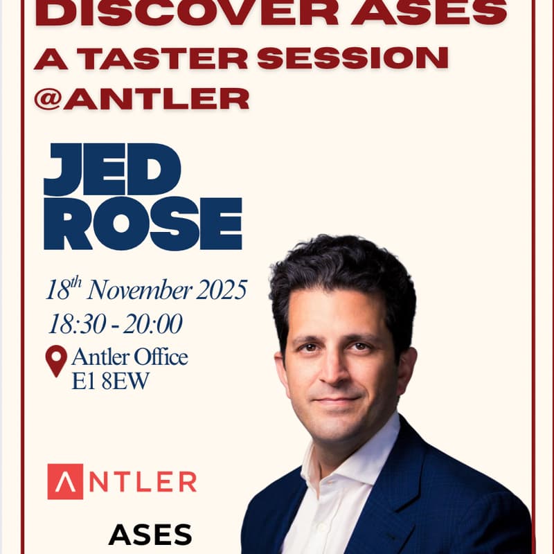 Cover Image for ASES London Taster Session with Jed Rose at Antler