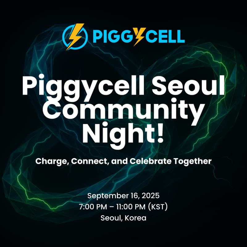 Cover Image for Piggycell Seoul Community Night Charge, Connect, and Celebrate Together