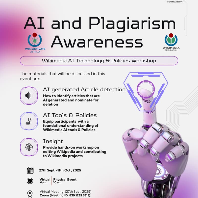 Cover Image for AI and Plagiarism Awareness on Wikimedia Projects