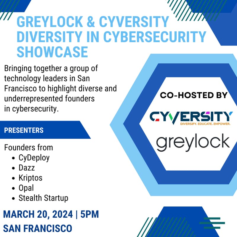 Cover Image for Greylock and Cyversity Diversity in Security Showcase