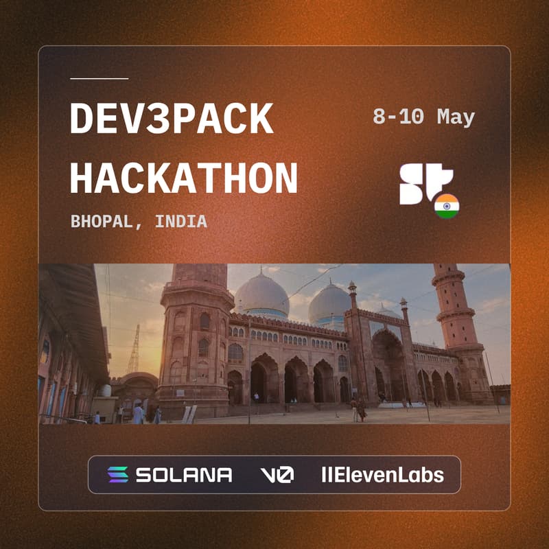 Cover Image for Dev3pack Hack, Bhopal 🇮🇳