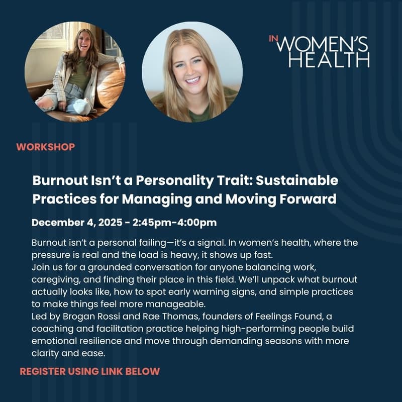 Cover Image for Burnout Isn’t a Personality Trait: Sustainable Practices for Managing and Moving Forward