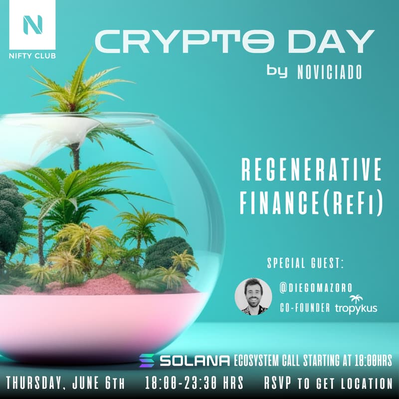 Cover Image for Crypto Day - ReFi w/ Tropikus