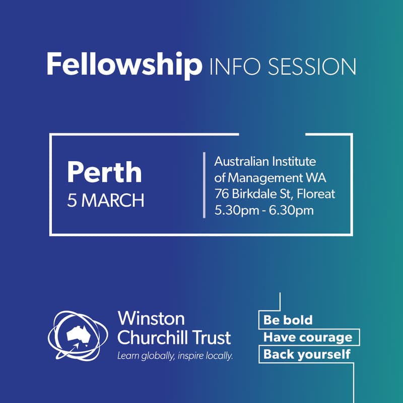 Cover Image for Churchill Fellowship information session: Perth