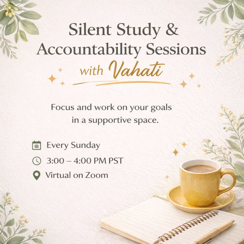 Cover Image for 👩🏻‍💻Silent Study & Accountability Session
