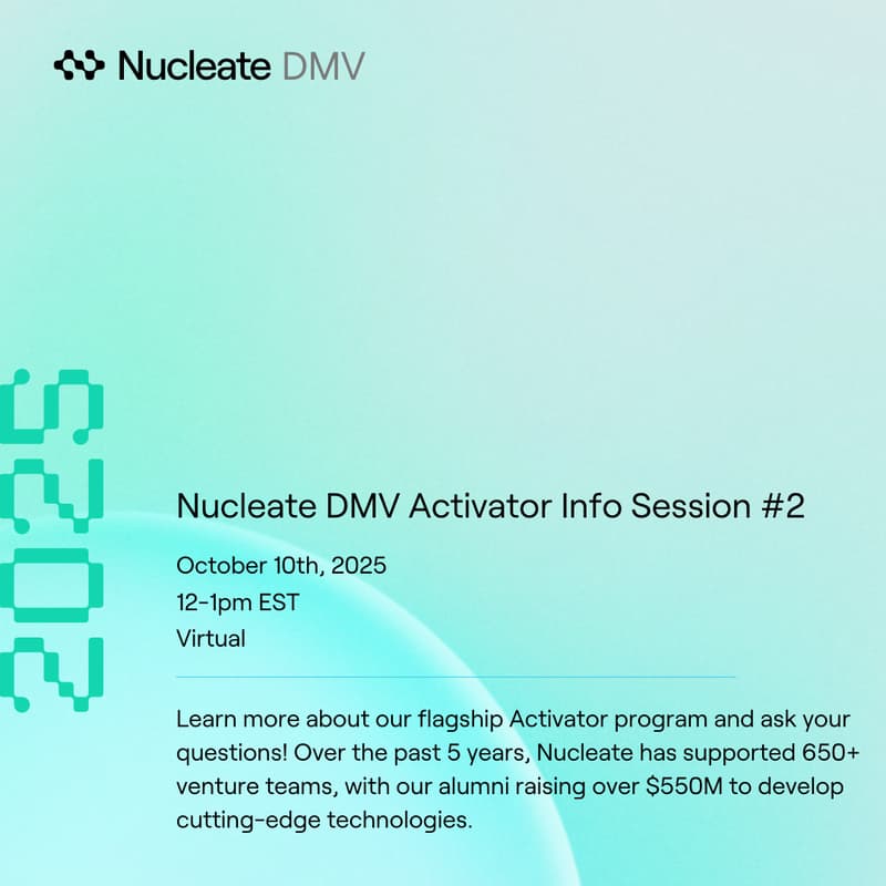 Cover Image for Nucleate DMV Activator Info Session #3