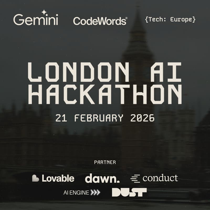 Cover Image for {Tech: Europe} London AI Hackathon