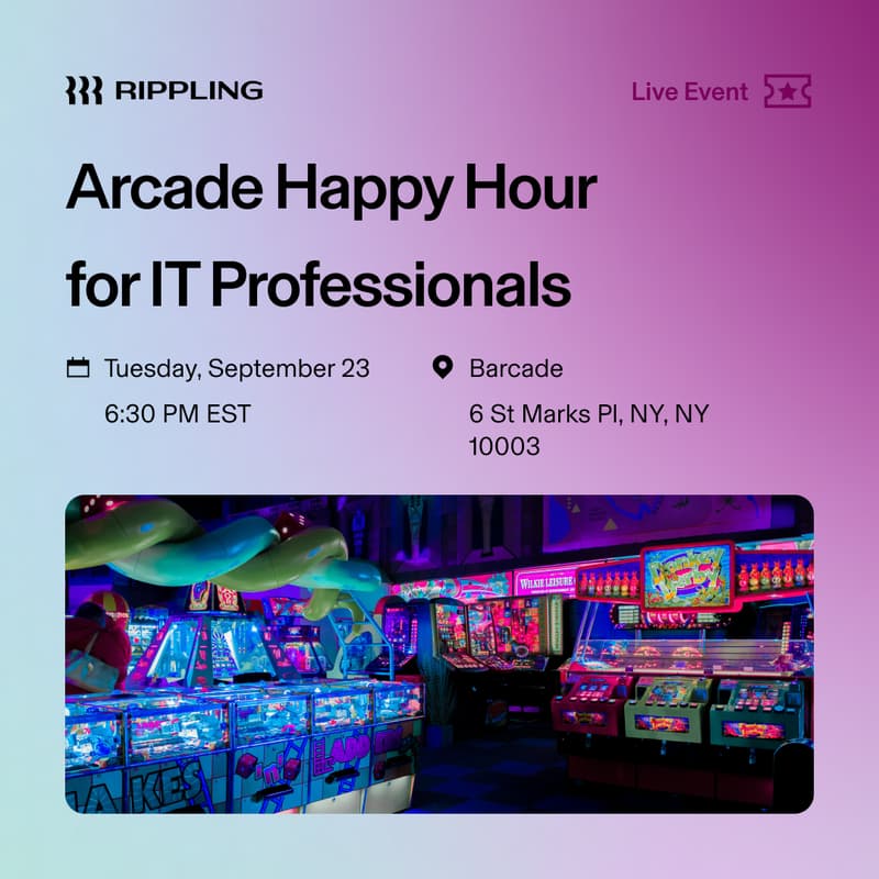 Cover Image for Arcade Happy Hour for IT Professionals