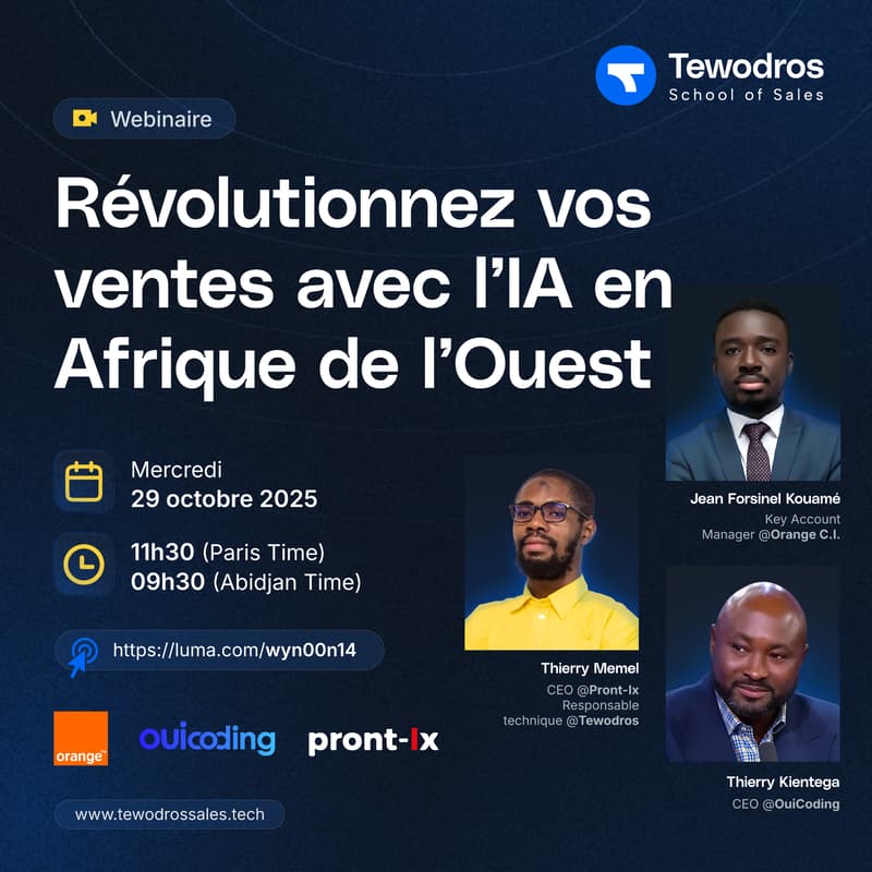 Cover Image for 🚀 Révolutionnez vos ventes avec l'IA en Afrique de l'Ouest !