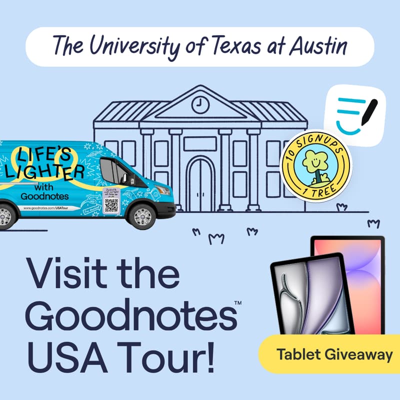Cover Image for Don't Miss Out: Goodnotes at UT Austin