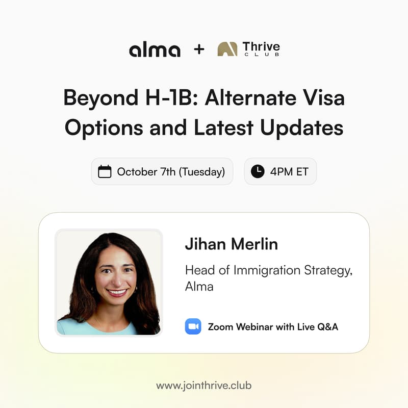 Cover Image for Beyond H-1B: Alternate Visa Options and Latest Updates