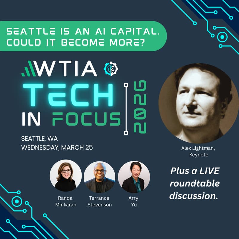 Cover Image for *** WTIA Tech in Focus: Seattle & AI Luncheon ***