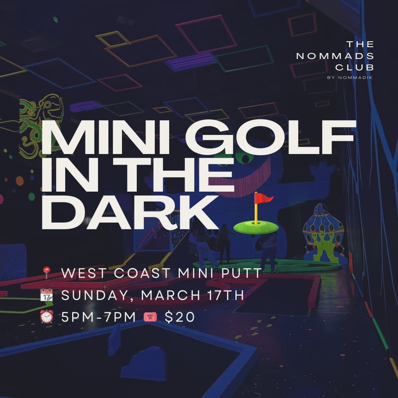 Cover Image for Mini Golf in the Dark⛳️