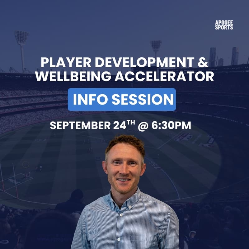 Cover Image for Player Development & Wellbeing Accelerator Info Session