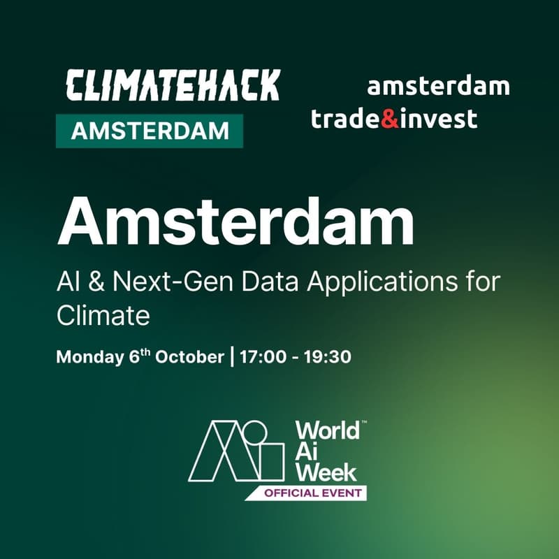 Cover Image for ClimateHack Amsterdam: AI & Next-Gen Data Applications for Climate
