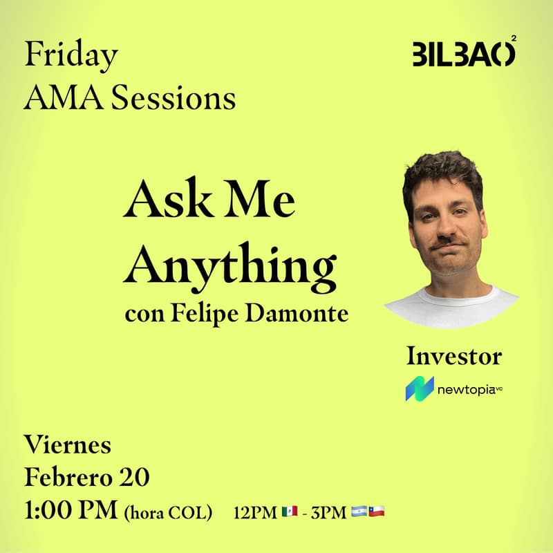 Cover Image for AMA con Felipe Damonte (Investor at Newtopia VC)