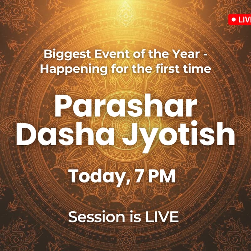 Cover Image for ASTROLEARN PRESENTS PARASHARA DASHA JYOTISH