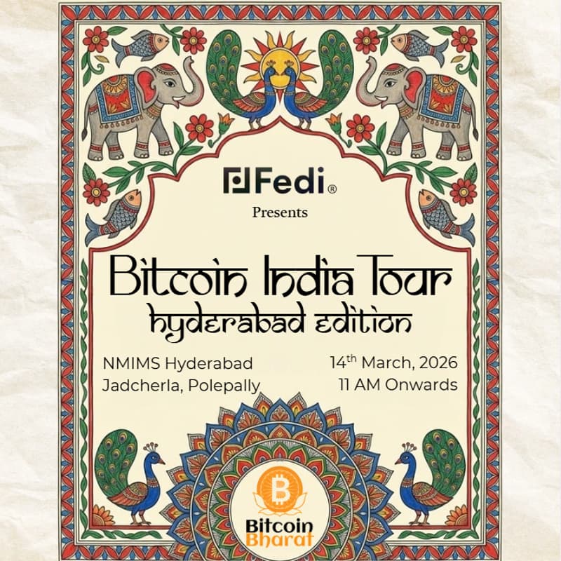 Cover Image for Bitcoin India Tour- Hyderabad Edition