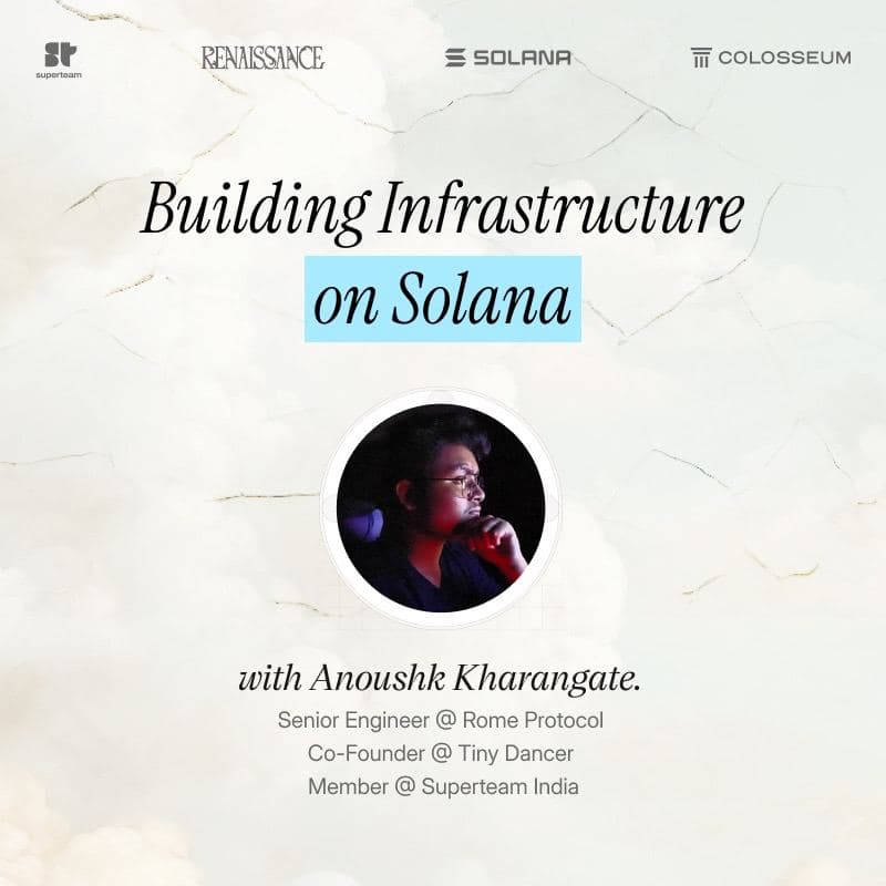 Cover Image for Building Infrastructure on Solana