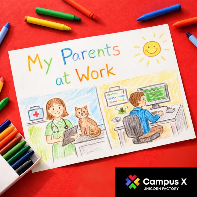 Cover Image for “My Parents at Work” – Children’s Drawing Exhibition