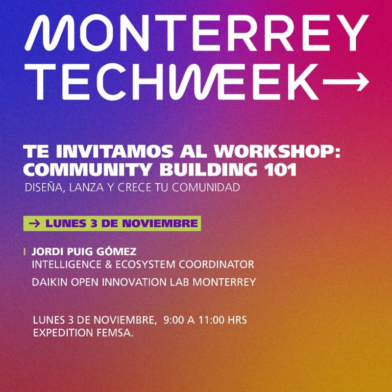 Cover Image for Workshop Community Building 101: Diseña, lanza y crece tu comunidad