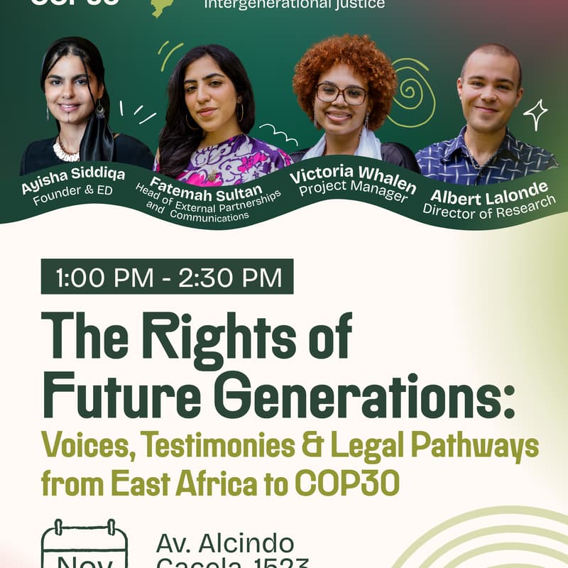 Cover Image for The Rights of Future Generations: Voices, Testimonies & Legal Pathways from East Africa to COP30