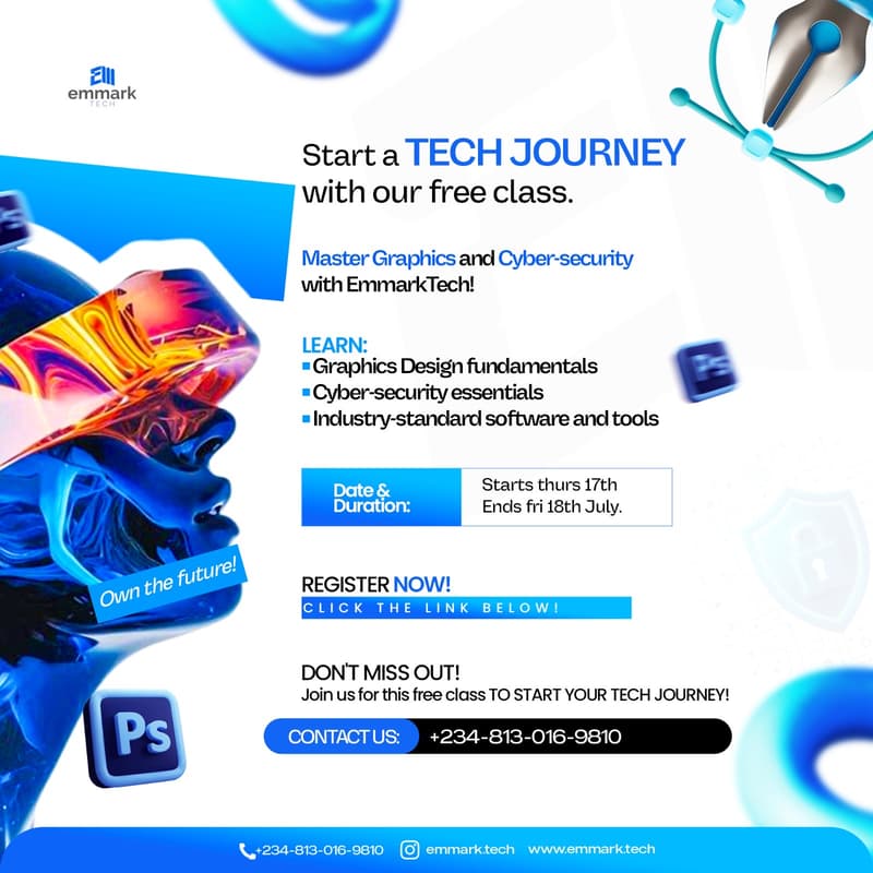Cover Image for Emmark Graphic Design & Cyber Security Masterclass