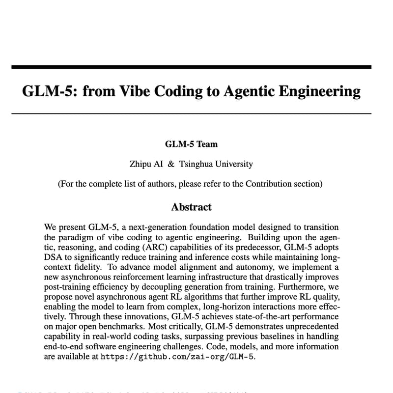 Cover Image for Frontier Tower AI Paper Reading Club - Week 11 - GLM-5: from Vibe Coding to Agentic Engineering