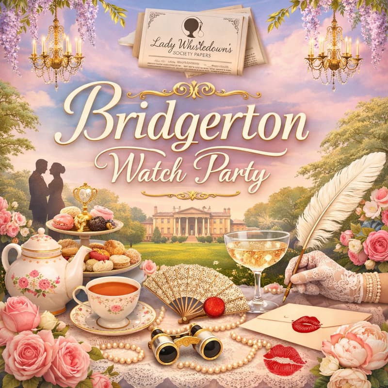 Cover Image for Watch Party - Bridgerton 🫖 💐