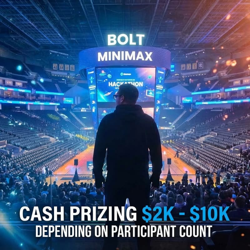 Cover Image for Bolt x MiniMax VIBE HACKERS 2 Day Online Hackathon