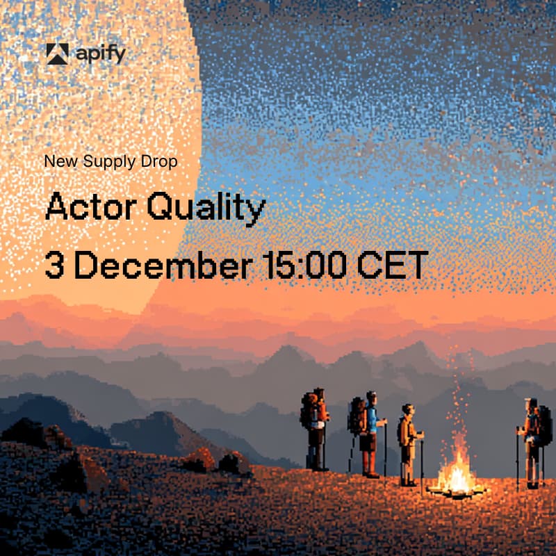 Cover Image for Apify $1M Campaign webinar: Actor Quality