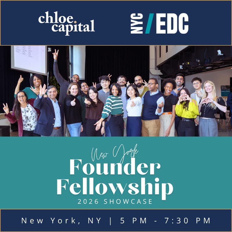 Cover Image for 2026 Chloe Capital Founder Fellowship Showcase