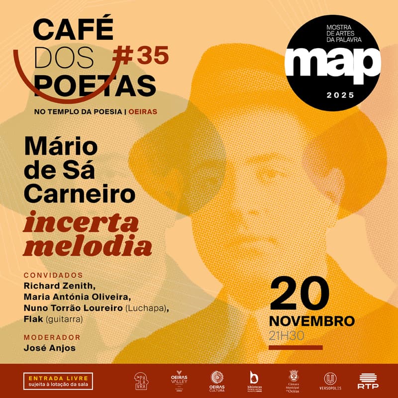 Cover Image for Café dos Poetas 35 "Mário de Sá Carneiro: Incerta Melodia"