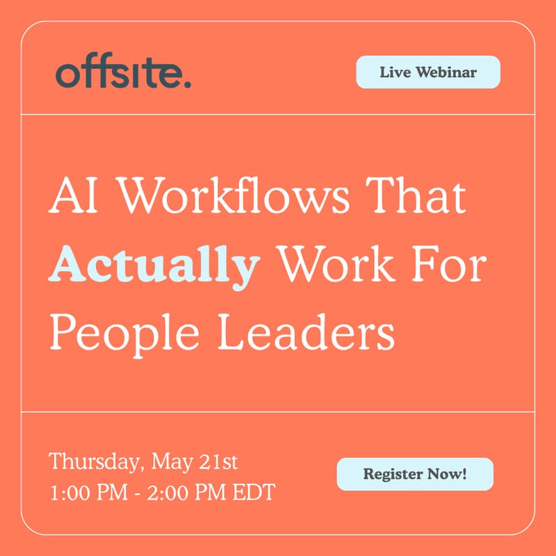Cover Image for [Webinar] AI Workflows That Actually Work For People Leaders