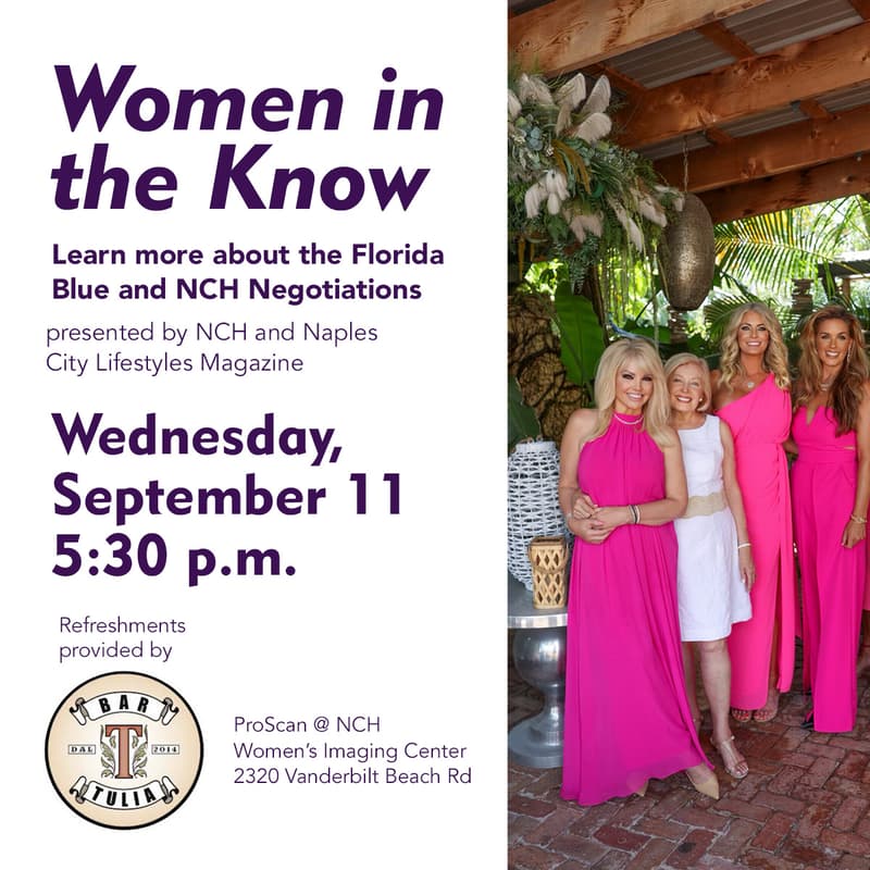 Cover Image for City Lifestyle Naples and NCH present.. Women in the Know