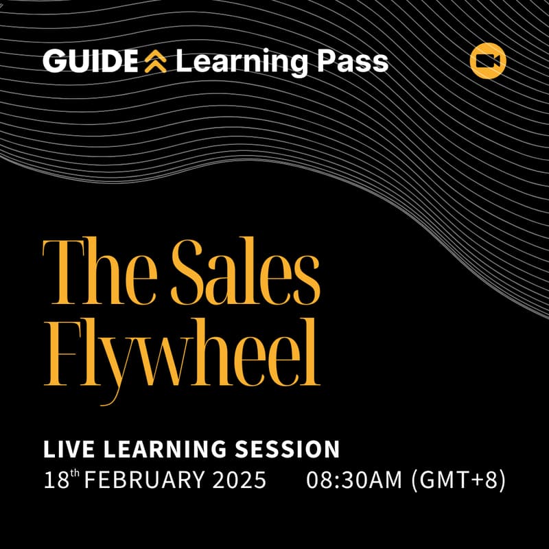 Cover Image for GUIDE Learning Pass Live Session - The Sales Flywheel