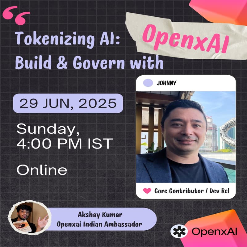 Cover Image for Tokenising AI :Build and Govern with OpenXAI