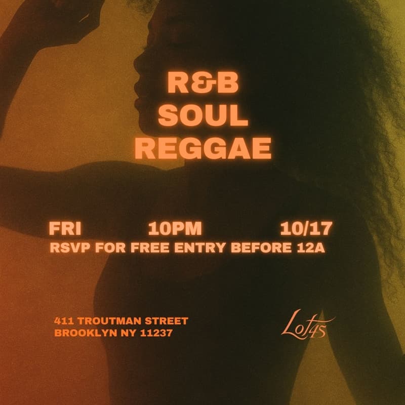 Cover Image for R&B SOUL REGGAE NIGHT