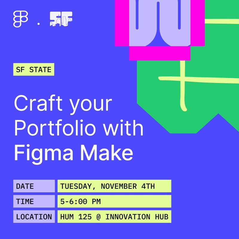 Cover Image for Craft your Portfolio with Figma Make (w/ Special Guest Stephanie Zhou)